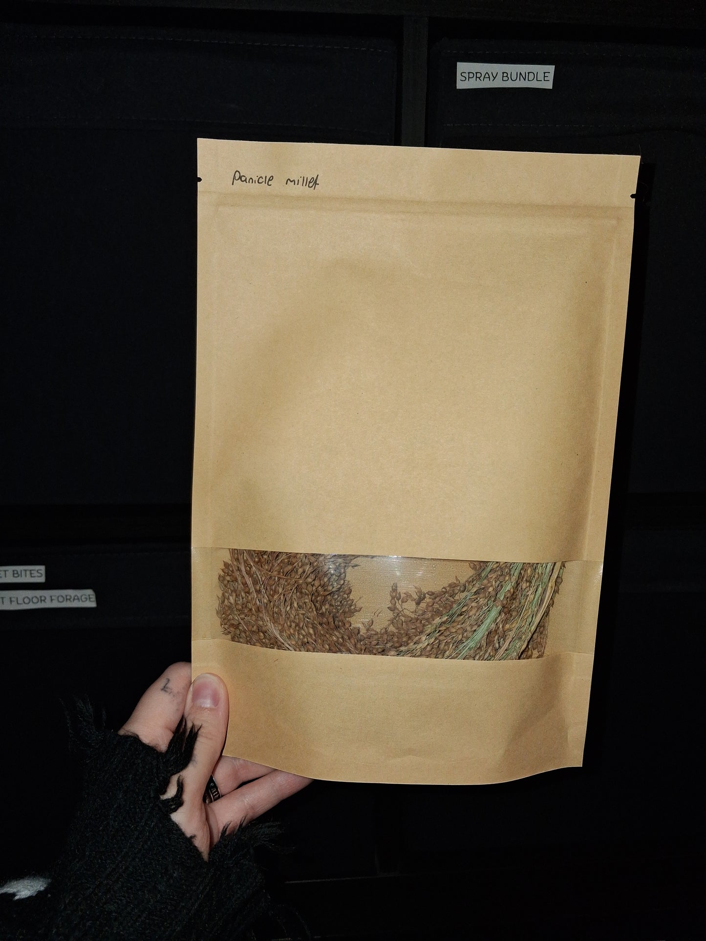 Panicle millet sprays