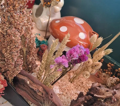 Beautifully crafted bloom boxes filled with dried flowers and natural forage, offering small pets a vibrant and enriching foraging experience
