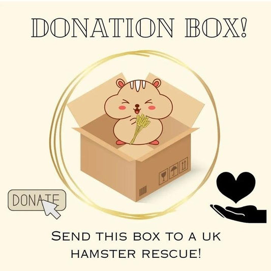 Hamster rescue donation box